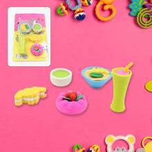 18033 3D Mix Design Fancy & Stylish Colorful Erasers, Mini Eraser Creative Cute Novelty Eraser for Children Different Designs Eraser Set for Return Gift, Birthday Party, School Prize (1 Set)