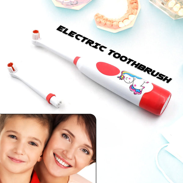 7265 Electric Toothbrush for Kids and Adults Travel Portable Toothbrush With Extra 1 Brush Heads With 2 Battery