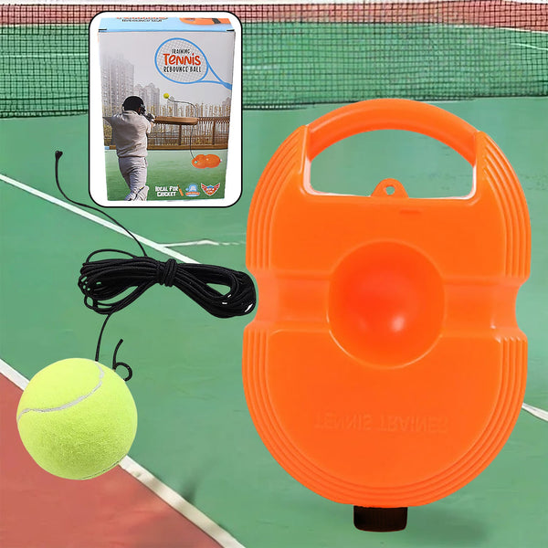 17599 Tennis Trainer Rebound Ball with String, Convenient Tennis Training Gear, Tennis Practice Device Base for Kids Adults