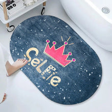 Floor Mat, Bath Mat, Door Mat Floral Pattern, Washable, Non-Slip, Stylish, Design Print Rug Mat, Stylish, Quality, Abrasion Resistant, Soundproofing, Hot Carpet, All Seasons, For Kitchen, Bedroom, Living Room (59x40 Cm)