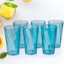 2353 Premium Juice and Water Glasses Set of 6 Transparent, 300ml, Drinking Water Glasses Stylish & Crystal Round Highball Glasses for Water, Juice & Cocktails, Glass Set of 6 for Water