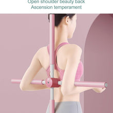 12858 Posture Stretching Stick, Yoga Sticks Humpback Correction Open Shoulder Adjustable for Posture, Pain Relief Rotating Yoga Stick Retractable Dance Studio (1 Pc)