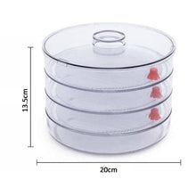 070 Plastic 4 Compartment Sprout Maker, White Shopistore