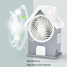 4799 Mini House Fan House Design Rechargeable Portable Personal Desk Fan For Home , Office & Kids Use (Battery Not Include)