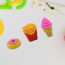 18028 3D Food Fancy & Stylish Colorful Erasers, Mini Eraser Creative Cute Novelty Eraser for Children Different Designs Eraser Set for Return Gift, Birthday Party, School Prize (1 Set / Mix Design & Color)