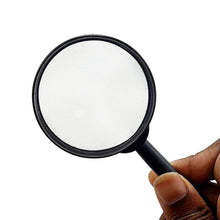 9145 Magnifying glass Lens - reading aid made of glass - real glass magnifying glass that can be used on both sides - glass breakage-proof magnifying glass, Protect Eyes, 90mm & 60mm (2pc Set)