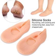 6037 Anti Crack silicone Gel Foot Protector Moisturising Socks 