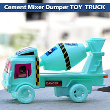 4454 Big Size Heavy Duty Rotating Cement Mixer Dumper Truck Toys for Kids Toddlers Boys and Girls - Construction Toy Friction Vehicle Toy 