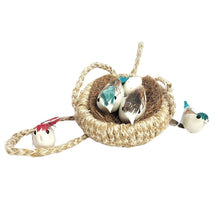 1731A ARTIFICIAL JUTE HANGING BIRDS NEST JHUMAR CHIDIYAN KA GHOSLA With Brown Box 