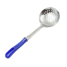 Colander Spoon, Non Slip Hand Polished Thickened Hot Pot Spoon for Kitchen for Restaurant, Stainless Steel Cooking Colander Skimmer Slotted Spoon Kitchen Strainer Ladle with Long Handle for Kitchen Cooking Baking (35 Cm & 34Cm)