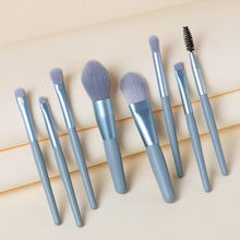 1460 8 PCS Mini Makeup Brush Set with Case, Portable Foundation Brush Kit Travel, Premium Synthetic Bristles Cosmetic Brush Set for Powder Blending Blush Eyeshadow Lipstick (Mix Color 8 Pcs Set)