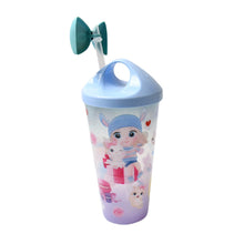 LED Light Unicorn Water Bottle with Straw & Lid for Kids