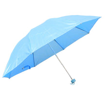 3-Fold Sun & Rain Protective Solid Foldable Umbrella, (1 pc)