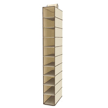 6742A 10 Tier Multipurpose Storage Rack, Foldable, Collapsible Fabric Wardrobe Organiser for Clothes 