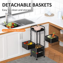 Metal High Quality Kitchen Trolley Kitchen Organizer Items and Kitchen Accessories Items for Kitchen Rack Square Design for Fruits & Vegetable Onion Storage Kitchen Trolley with Wheels (4 Layer / 3 Layer)