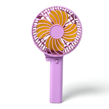 7604 Portable Mini handy Fan & Personal Table Fan | Rechargeable Battery Operated Fan Suitable for Kids, Women, Makeup Artist, Home Office 