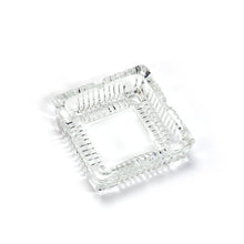 4062 Square Glass Misti Crystal Quality Cigar Cigarette Ashtray Round Tabletop for Home Office Indoor Outdoor Home Decor 