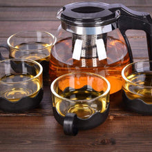 5886 Flame Proof Glass Kettle & Cup Set With Strainer High Quality Kettle Set For Home & Café Use  (4 Cup & 1 Kettle) (24 Pc MOQ)