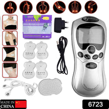 6723 Multifunctional Massager, Health Care Digital Chinese Meridian Tens Therapy Massager Relax Body Muscle Acupuncture Machine 4 Electrode Pads & Charger Adapter and Cable, Physiotherapy, Electric Digital Therapy neck back Mane Massage