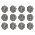 2388 Round Shape Stainless Steel Ball Scrubber (Pack of 12) 