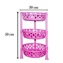 2507 Round Multipurpose Plastic Storage Rack Organiser 