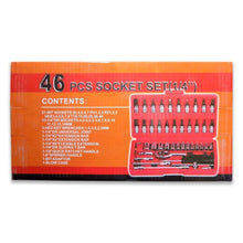 0422 Socket 1/4 Inch Combination Repair Tool Kit (Red, 46 pcs) 