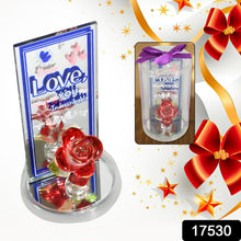 17530 Lovely Rose Gift Showpiece, Love showpiece Valentine's Day Gift, Cute Anniversary, Wedding, Birthday, Boyfriend, Husband Romantic Unique Gift Set, Home Decoration Gift Set (1 Pc)