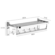 314_Bathroom Accessories Stainless Steel Folding Towel Rack 