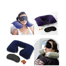 505 -3-in-1 Air Travel Kit with Pillow, Ear Buds & Eye Mask Shopistore WITH BZ LOGO