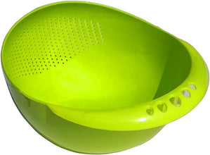 0081 Virgin Rice Bowl Durable Plastic Strainer, Water Strainer | Vegetable & Fruits Washing Bowl