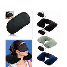 505 -3-in-1 Air Travel Kit with Pillow, Ear Buds & Eye Mask Shopistore WITH BZ LOGO