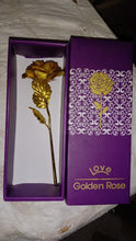 0606 Luxury Decorative Gold Plated Artificial Golden Rose with Premium Box