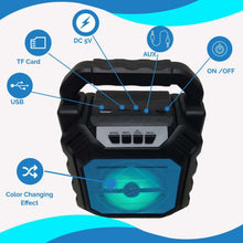 6642 Wireless Bluetooth Portable Boom Box Subwoofer Support Mic Input Outdoor Speaker 5 W Bluetooth Speaker 