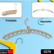 Portable Folding Clothes Hanger (1 Pc): 360° Rotation, Travel, Adjustable