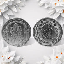 17987 Ganesh Ji, Silver color Coin for Gift & Pooja | Silver Coin | Silver Coin / Diwali Gift (1 Pc / (Metal is not silver)