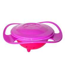 0617 Portable Non Spill Feeding Toddler Gyro Bowl 360 Degree Rotating Dish 