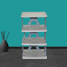 Foldable Shoe Rack (1 Pc, 4/6/8 Layers): Space-Saving, Entryway Storage