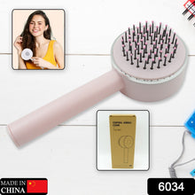 6034﻿ Air Cushion Massage Brush, Airbag Massage Comb with Long Handle, Self-Cleaning Hair Brush, Detangling Anti-Static for All Hair