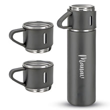 2834 Customized/Personalized Stainless Steel Water Bottle Vacuum Flask Set With 3 Steel Cups Combo | Gifting Custom Name Water Bottle | Gifts for boyfriend/Girlfriend/Employee | 500ML |