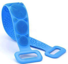 1302 Silicone Body Back Scrubber Double Side Bathing Brush for Skin Deep Cleaning 