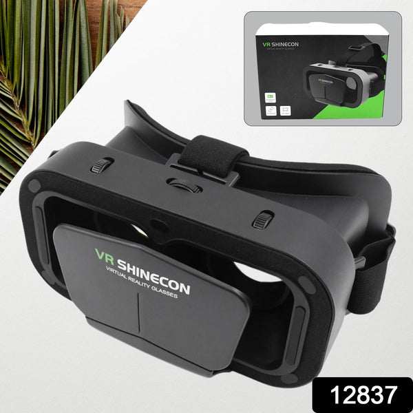 12837 3d VR Headset Compatible with iPhone & Android Virtual Reality VR Goggles For 3D VR Movies Video Games (1 Pc)