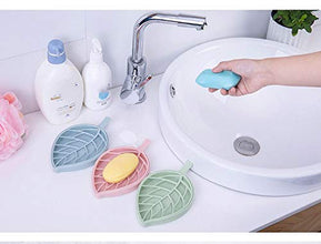 0832 Leaf Shape Dish Bathroom Soap Holder 