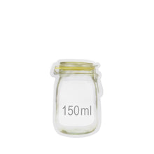 1073 Reusable Airtight Seal Plastic Food Storage Mason Jar Zipper (150ml) 