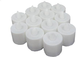 1222  Festival Decorative - LED Tealight Candles (White, 24 Pcs)