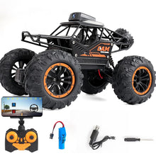 17901 Remote Control Car with Camera Off-Road Remote Control Truck Monster Trucks for Boys 8-12 Birthday Gift For Kids Adults Gift For Boys And Girls HD Camera Rock Crawler Monster Truck Toy